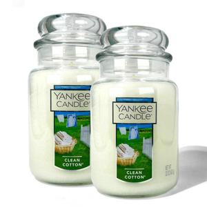 [양키캔들]양키캔들 자캔들 라지자 대 클린 코튼 623g x 2개