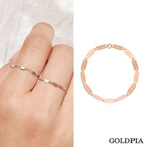 [골드피아] 14K 빼빼로 체인 반지