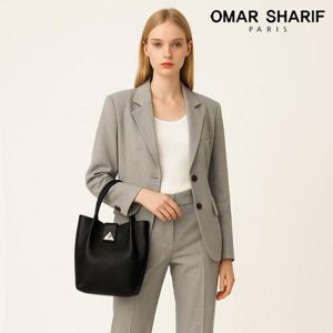 [오마샤리프] 천연소가죽 골드 포인트 여성 버킷백 겸 크로스백 OS1194