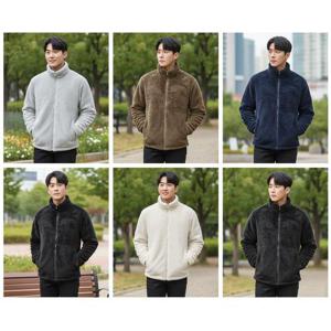 간절기용 데일리룩 플리스 후리스 자켓 6종택1