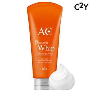C2Y 퓨어 아크네 휩 대용량 폼클렌징 클렌징폼 220ml 1개 / 여드름성 피부케어 식약처인증