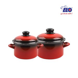 ELO 빨강법랑 2종 깊은형 18cm+20cm