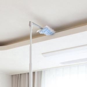 [무아스] 길이조절 롱핸들 더스트 브러시 일회용 먼지털이 청소포 정전기