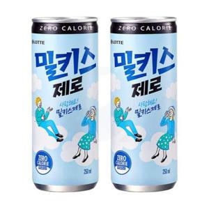 [롯데]롯데 밀키스제로 250ml x 60캔 (14595548)