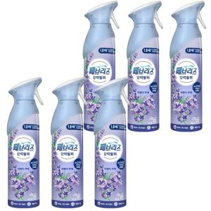 페브리즈 에어 공기탈취제 165g 라벤더 부케x6개 스프레이타입 쾌적한 실내
