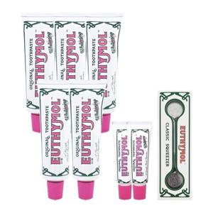 [ EUTHYMOL ] 유시몰 화이트닝 미백 치약 대용량 120g 5개+20g 2개+스퀴저