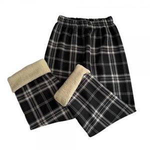 bns 수면 잠옷 체크 기모 양털 파자마 실내복 커플 겨울 홈웨어 바지 WFLIPEY