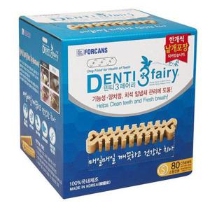 덴티페어리 디스펜서 강아지 덴탈껌 S 80P (WDB9F70)