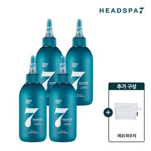 헤드스파7 파란눈 볼륨 / 탈모완화 트리트먼트 200mlx4 + 메쉬 파우치 증정