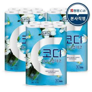 코디 순수 3겹데코 27미터 30롤 3팩
