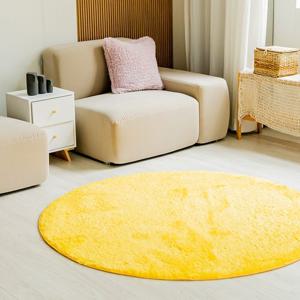 비바 항균 롱파일 원형 북유럽 카페트 러그 물세탁 170