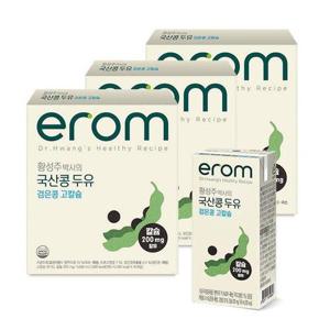 갤러리아_[이롬] 황성주 국산콩 두유 검은콩고칼슘 48팩 (190ml x 16팩 x 3박