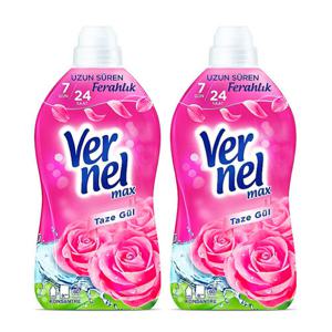 버넬 고농축 섬유유연제 맥스 프레쉬 로즈 1.44L 2개