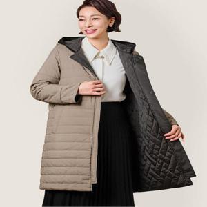 [마담엘레강스][마담엘레강스] 샹제리 리버시블 자수 코트 K244CT01