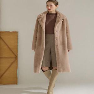 [리오벨][리오벨]프리윈터 FAUX 부들부들 리버서블 롱코트