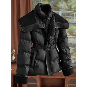 [카라]KARRA (77까지)와이드플리스패딩+벨트SET_A5W0265