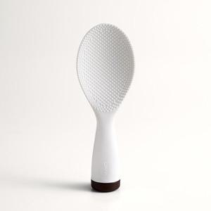 리한 밥알이 붙지 않고 세워지는 오뚝이 롤리 주걱 (화이트)