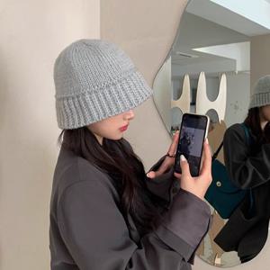 [루즈루나] 센시아 비니 겨울 골지 벙거지 데일리 모자