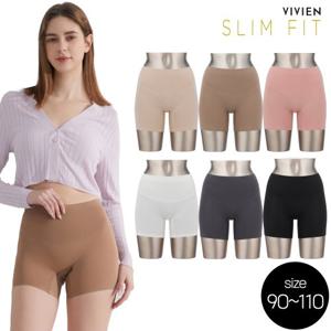 [방송히트]비비안 슬림핏 16차 빅사이즈 복부커버 보정 드로즈 네모팬티 6종(90~110)