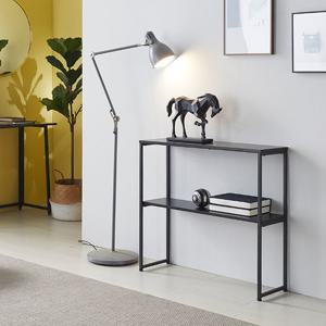 밀크 철재 콘솔 2단 수납 테이블 MK12