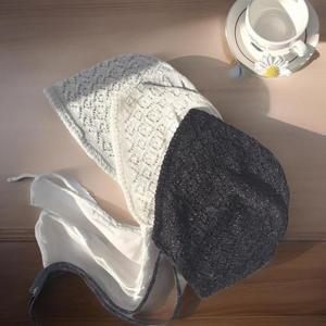 여자 크로쉐 스카시 여름 펄니트 블링 모자