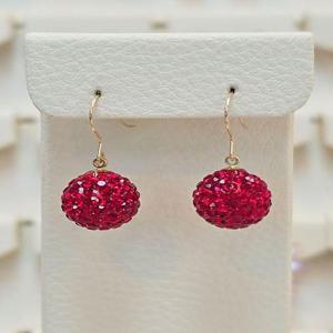 볼라레 세이브존03 볼라레 14K지에프 12mm루비미러볼 후크귀걸이 AGSSS1815