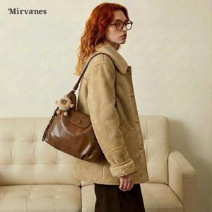 미르바네스 빈티지 레더 2WAY 숄더백 백팩 1574_HT