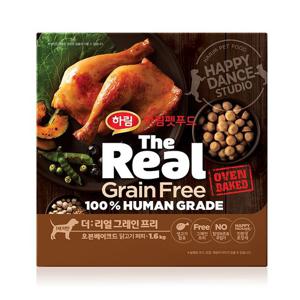 [하림펫푸드]더리얼 그레인프리 오븐베이크드 닭고기 퍼피 1.6kg