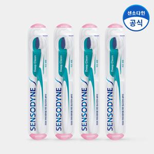 센소다인 딥클린 초 미세모 칫솔 4개