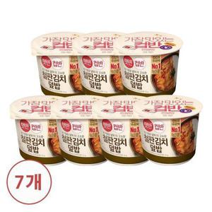 [CJ제일제당]햇반 컵반 철판김치덮밥254g x 7개