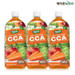 메이준뉴트리 NFC 착즙 프루티아 100% CCA 주스 1,000ml 3병