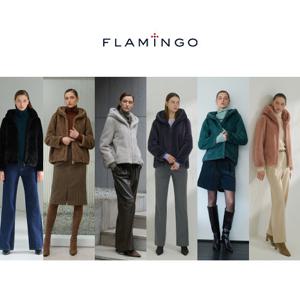 [방송중 한정컬러][후라밍고] 25FW VEGAN FAUX 밍크 후드 하프코트 1종