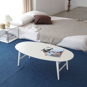 바우미스트 핀 타원형 원목 접이식 테이블 1000 5colors