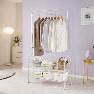 클로버 이동식 수납 행거 1000 옷장 스탠드옷걸이 시스템 드레스룸 철제 옷걸이 행거