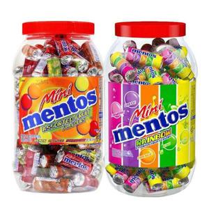 갤러리아_멘토스 미니 뉴레인보우 100입+미니푸르티100입