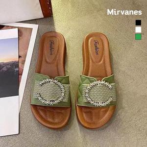 미르바네스슈즈 럭셔리 큐빅 버클 슬리퍼_2cm