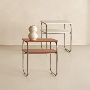 동서가구 글림 미드센츄리 2단 사이드 수납 선반 협탁 DF927261