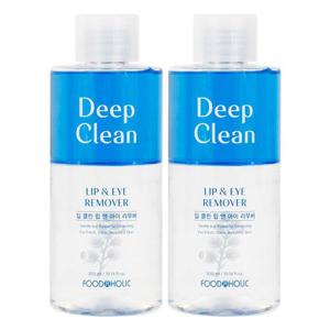 (1+1)푸드어홀릭 딥 클린 립앤아이 리무버 300ml /메이크업 클렌징 대용량