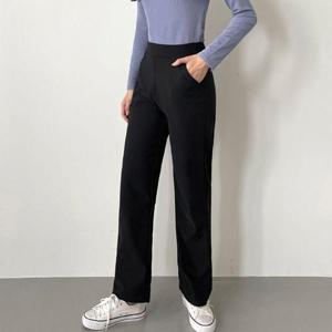 여성 베이직 밴딩 일자팬츠 1P 스판 봄 가을 편한바지