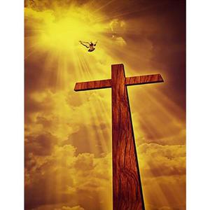 구원의 십자가 (패브릭) 보석십자수 40x50 (WD08F1C)