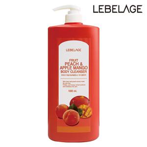 (르베라쥬) 후르츠 복숭아 & 애플망고 바디클렌저 1,000ml