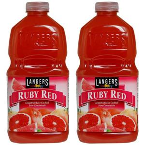 랭거스 루비레드 자몽 1.89L x 2개 주스 과즙음료