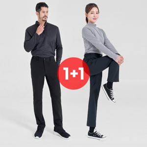 ★봄BEST★ [1+1] 남여 봄 루텔 이중직 스판 베이직 팬츠 워크웨어/등산/골프