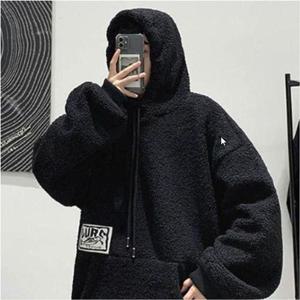 겨울 티셔츠 캐주얼 뽀글이 후드티 데일리 인조양털 기모후드 WFLPTUK