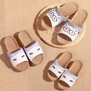 슬리퍼 마 왕골 고양이 거실화 여름 대나무슬리퍼 실 WD8E51E