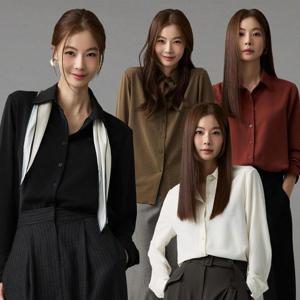 [메시제이][메시제이] 크링클 셔츠 블라우스 4종