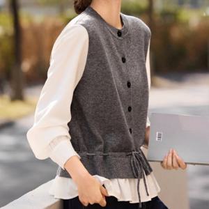 [몽벨리즈]코니프릴니트블라우스 mde2302699