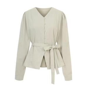 투웨이스트랩V블라우스_P6ABL016A