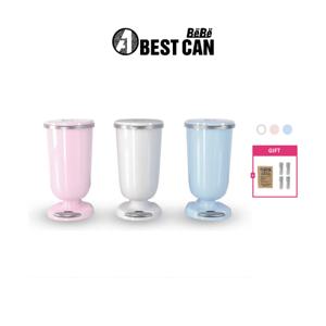 [베베모델/이중덮개형/리필50개월분] 세계최초발명특허 프리미엄[밀폐]휴지통 베스트캔 베베+항균리필5롤