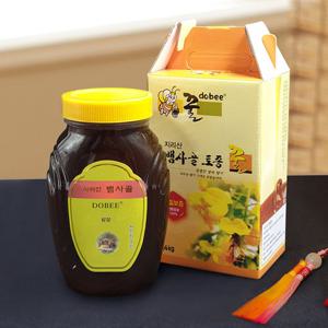 [지리산뱀사골] 자연산 밤꿀 2.4kg (병/선물용박스)